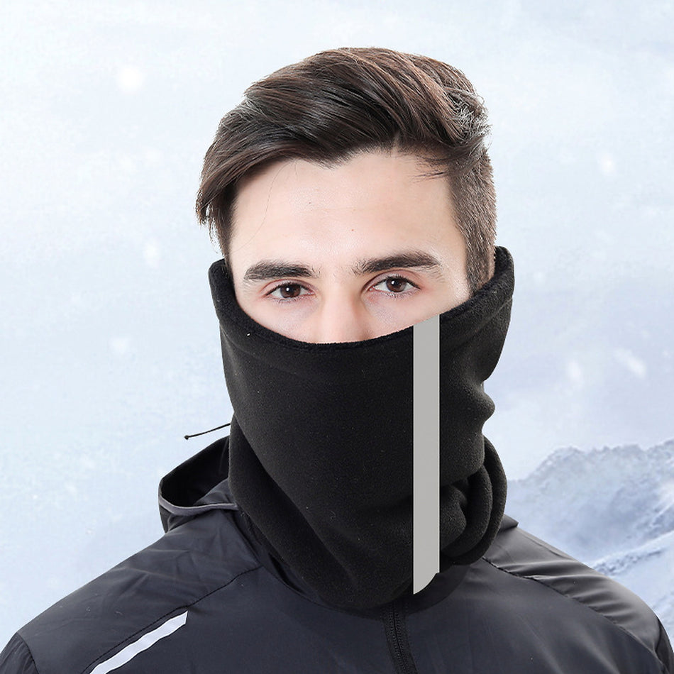 Reflective Fleece Neck Gaiter & Face Cover for Winter Cycling