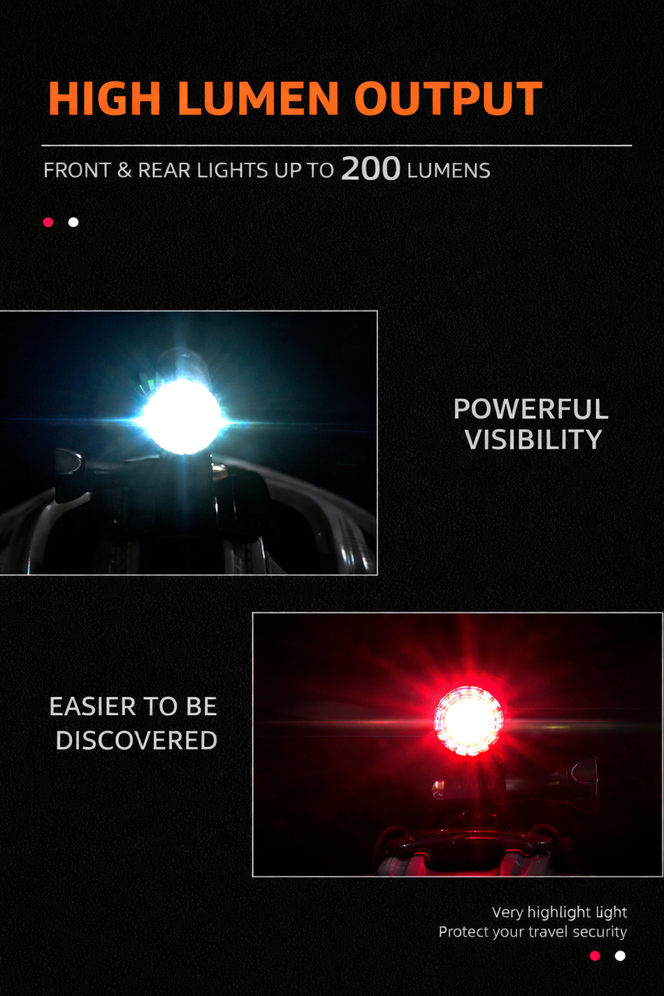Rechargeable Bike Safety Light for Night Riding