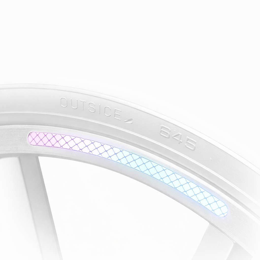 Reflective Wheel Rim Stickers (20pcs) for Bikes & Scooters – Night Safety Tape