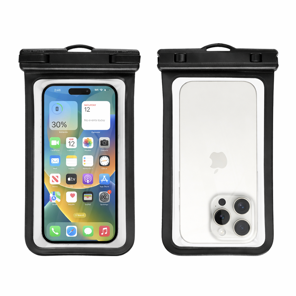 Waterproof Phone Pouch (Touchscreen) for Swimming & Beach – 7" Universal