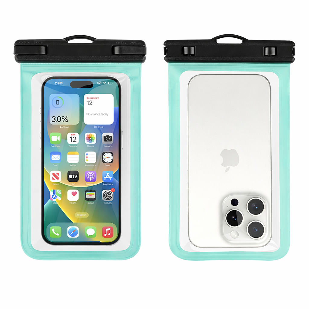 Waterproof Phone Pouch (Touchscreen) for Swimming & Beach – 7" Universal