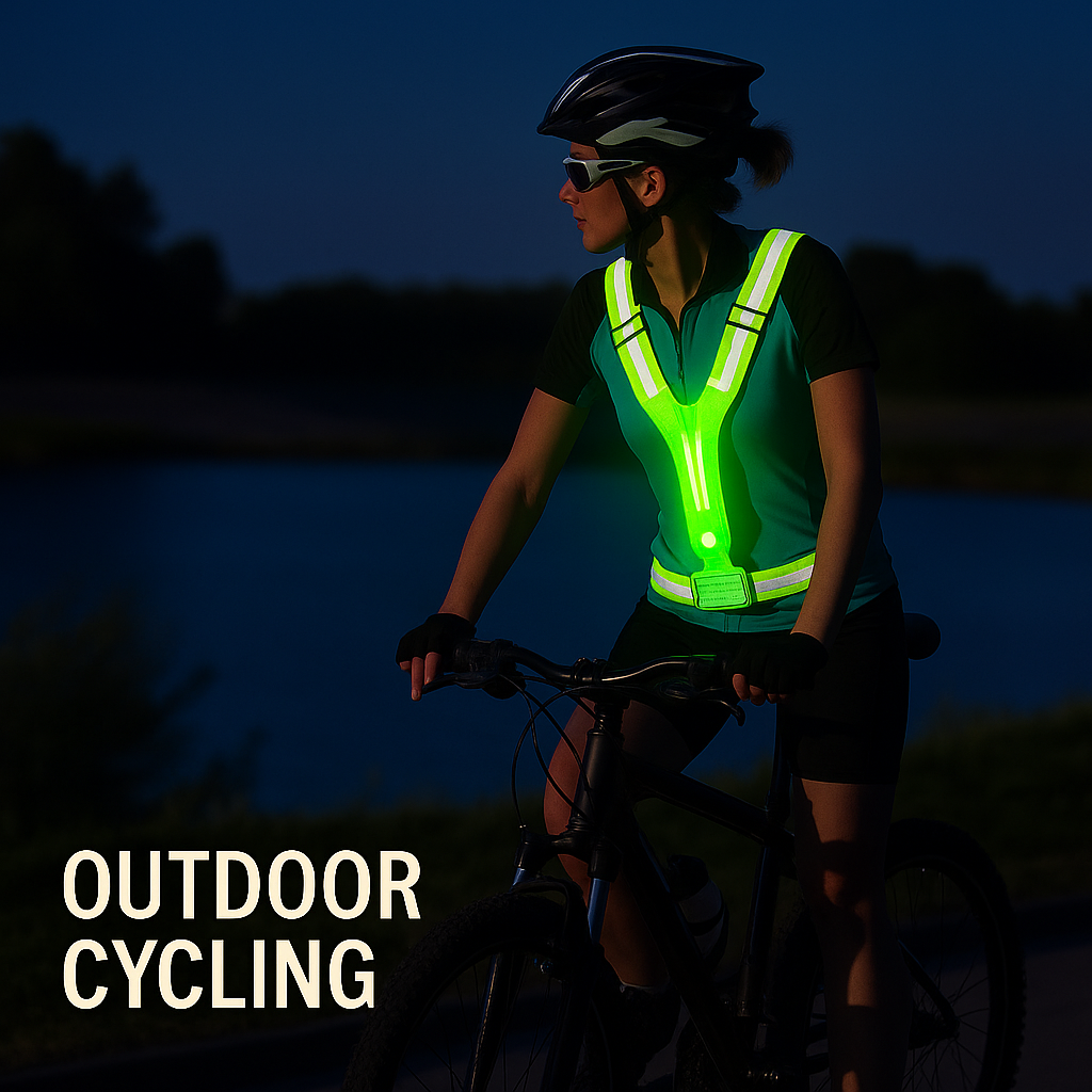 GlowStride USB-Rechargeable LED Running Vest