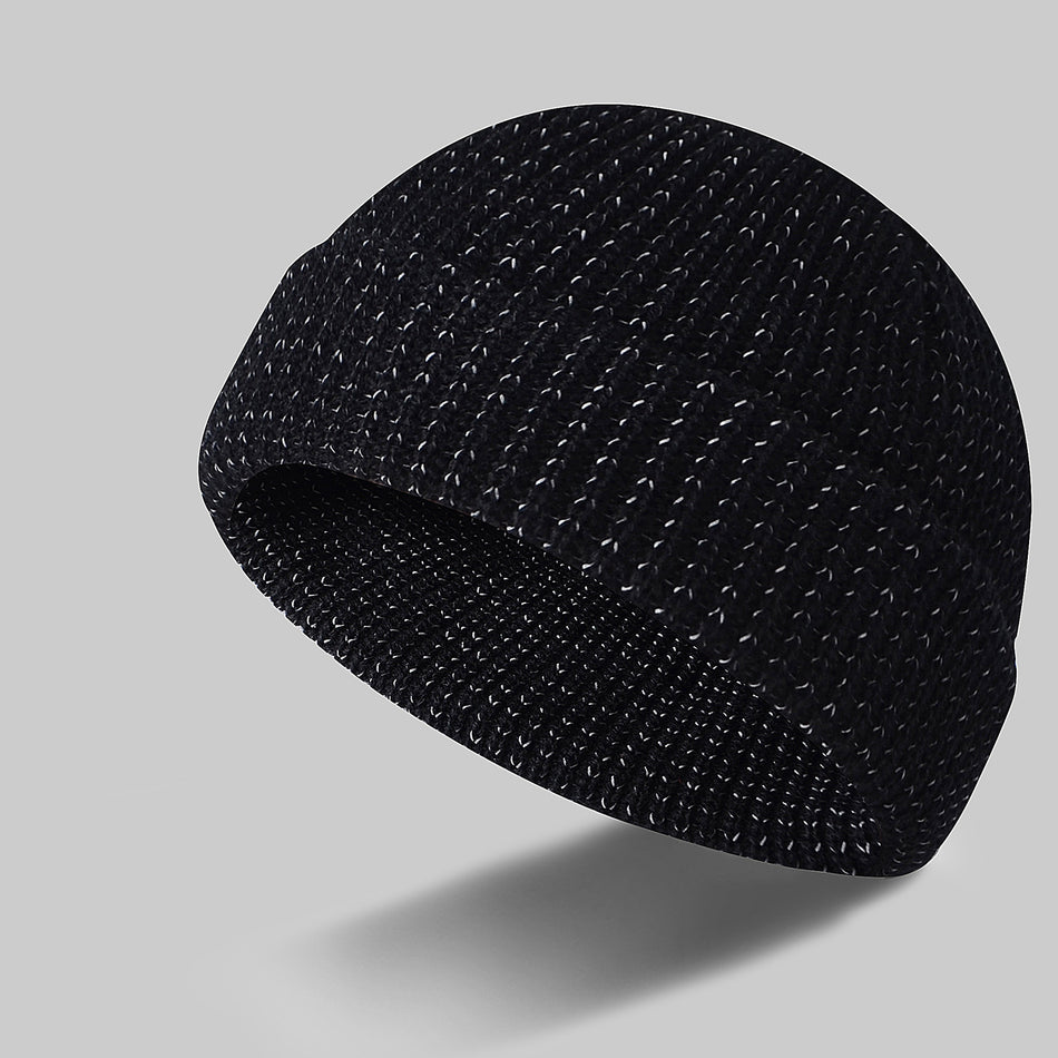 Reflective Knit Beanie for Winter Running & Outdoor Sports