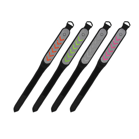 GlowStride LED reflective safety leg band available in multiple colors