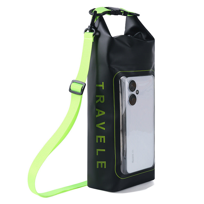 Waterproof Phone Pouch Dry Bag (Small/Large, Black/Green)