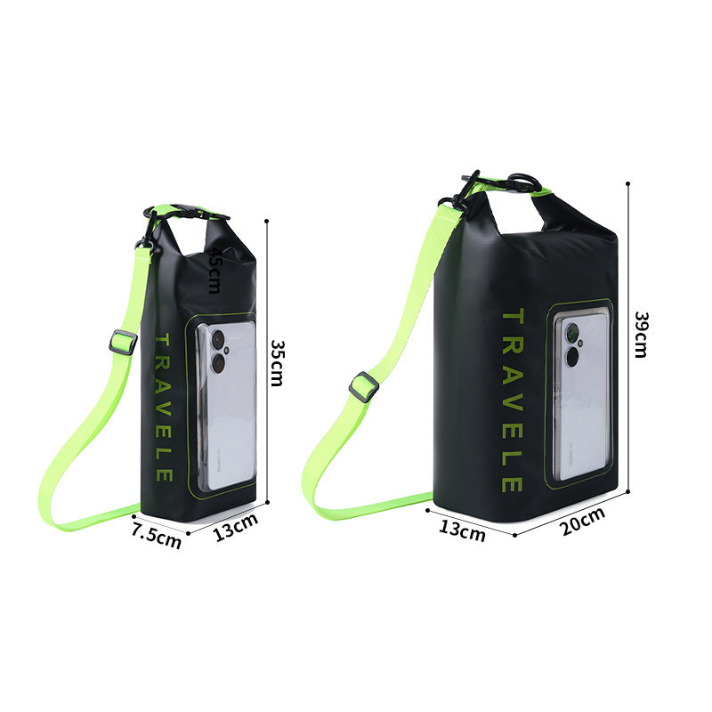 Waterproof Phone Pouch Dry Bag (Small/Large, Black/Green)