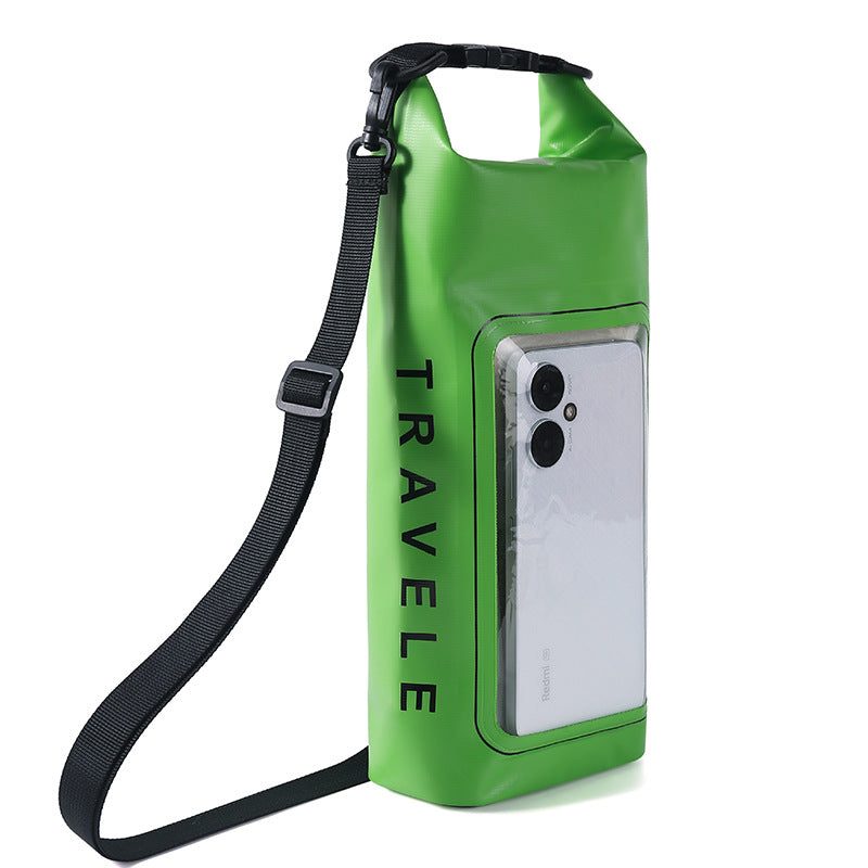 Waterproof Phone Pouch Dry Bag (Small/Large, Black/Green)